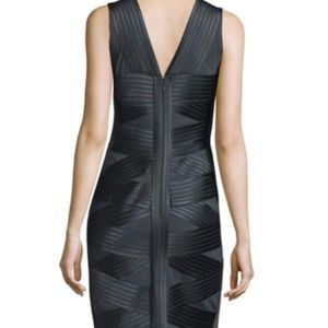 Halston Heritage Sleeveless Crisscross Ponte Dress size 4 black
